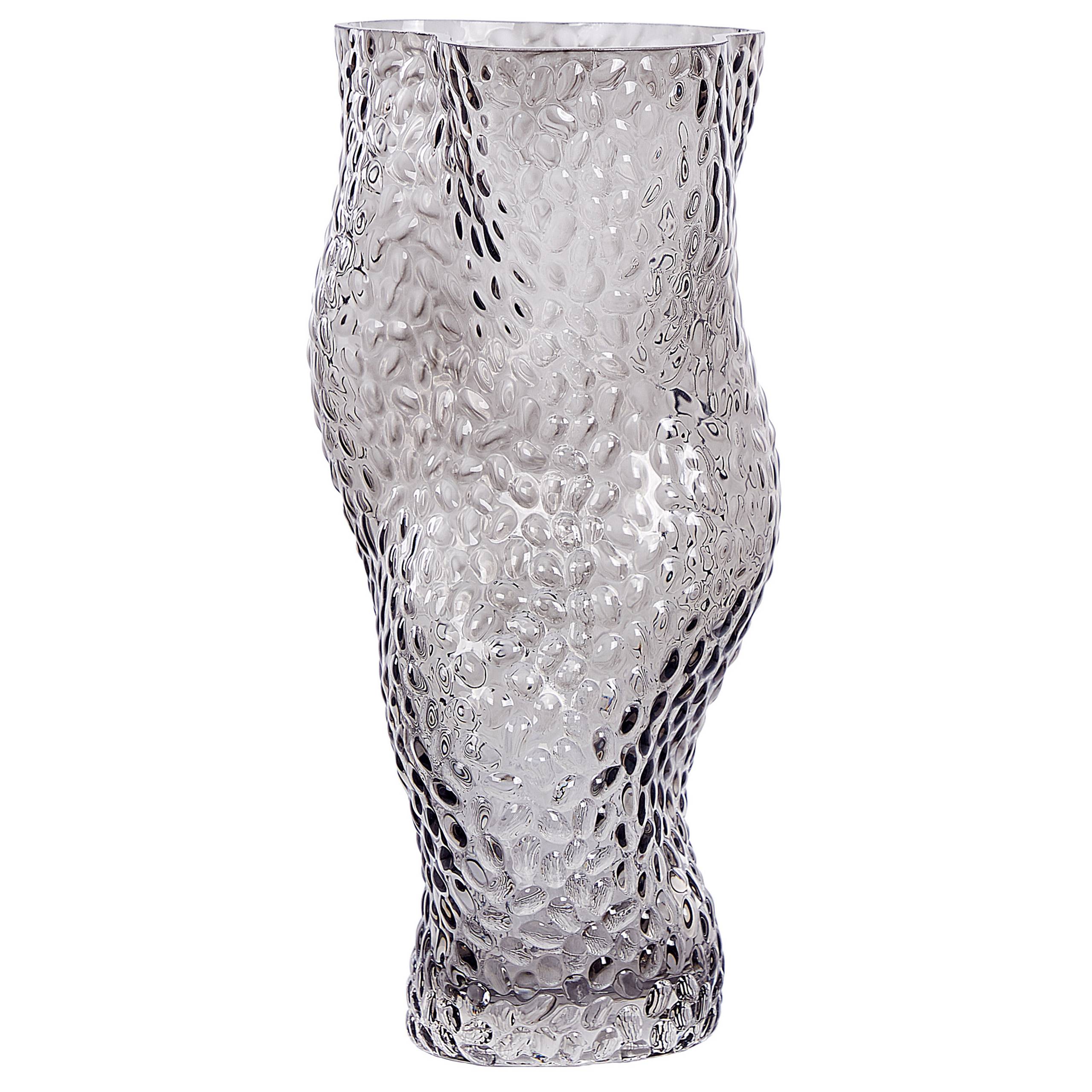 Beliani - Vase à fleurs Verre Gris DYTIKO - 16x16x31- Beliani - Image 2