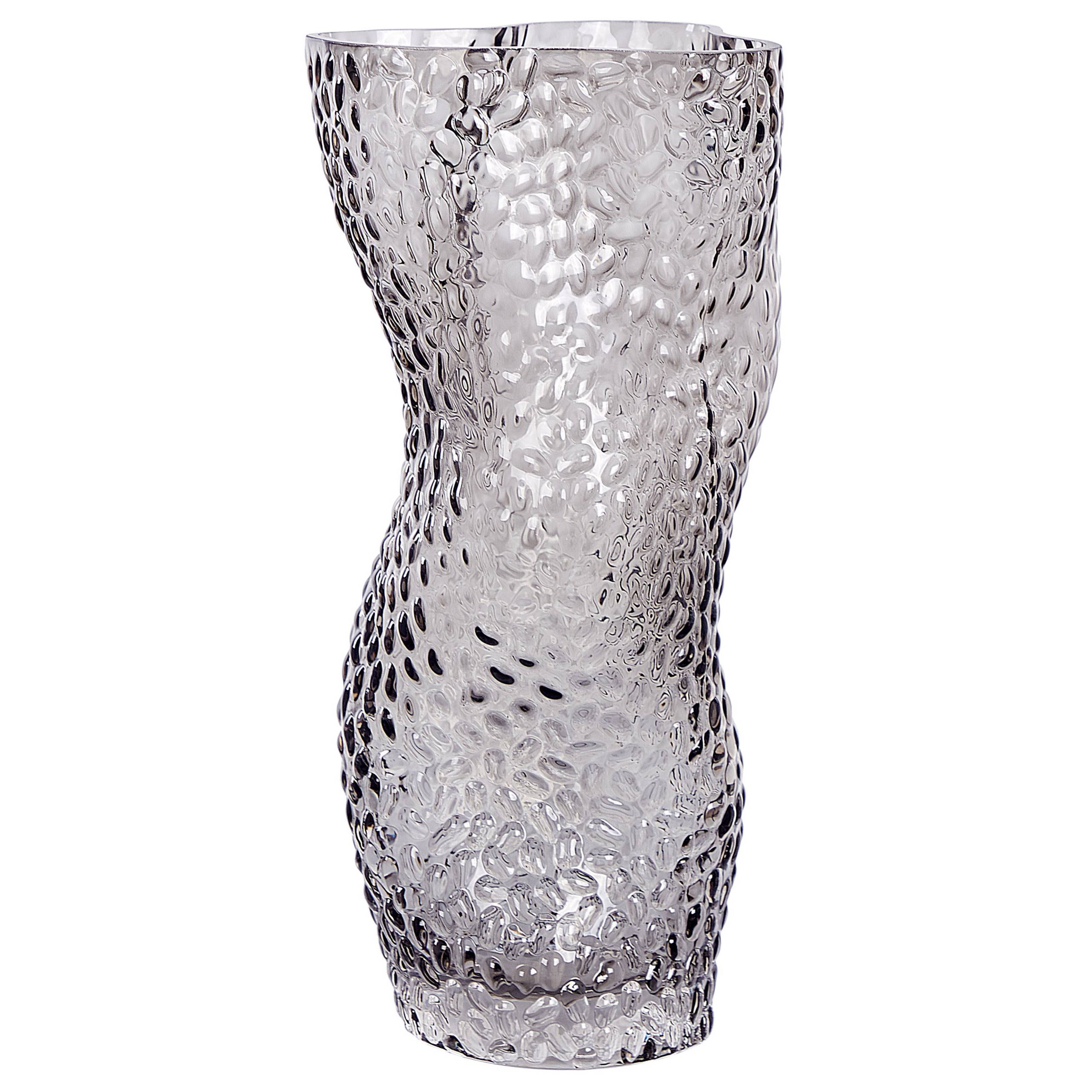 Beliani - Vase à fleurs Verre Gris DYTIKO - 16x16x31- Beliani - Image 5