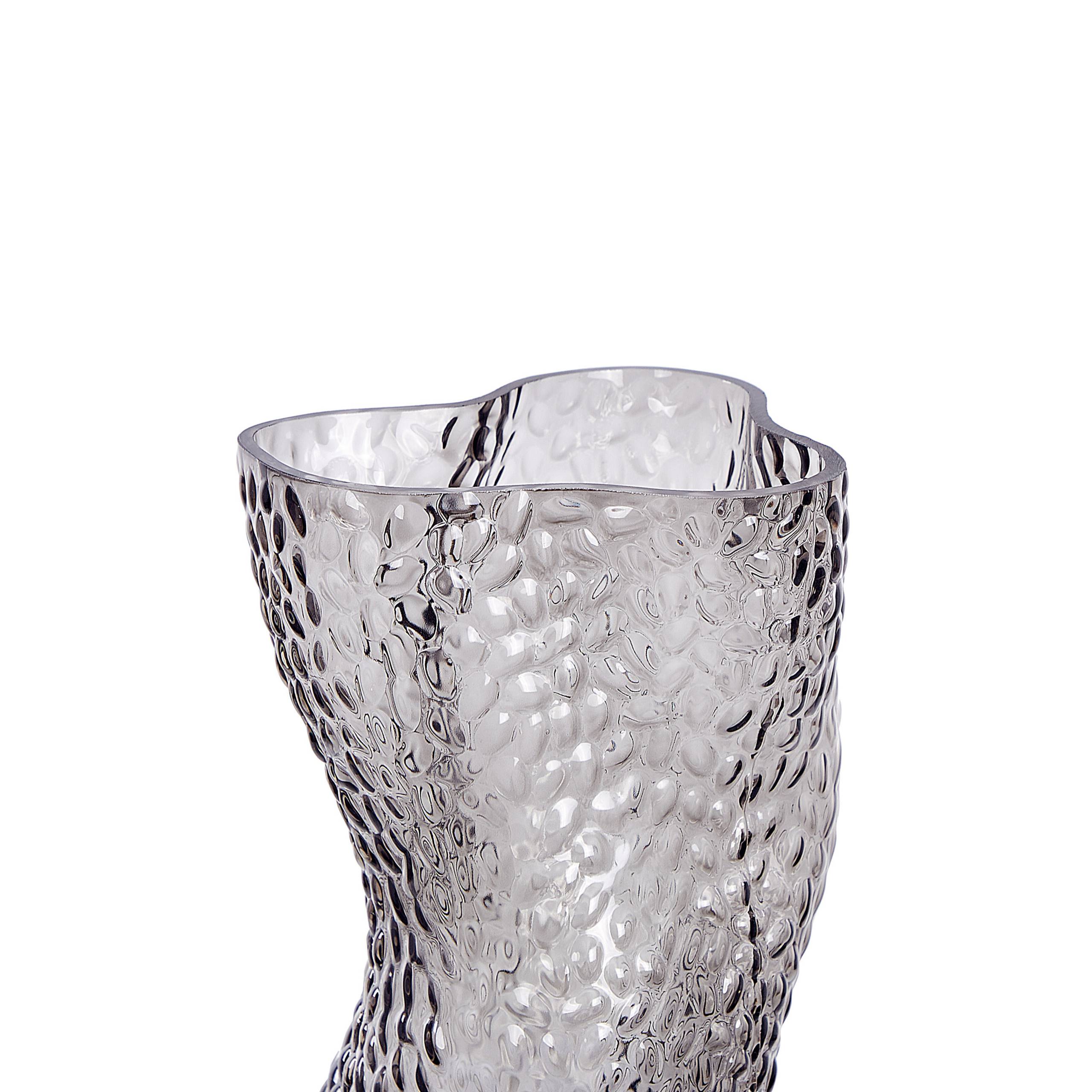 Beliani - Vase à fleurs Verre Gris DYTIKO - 16x16x31- Beliani - Image 6