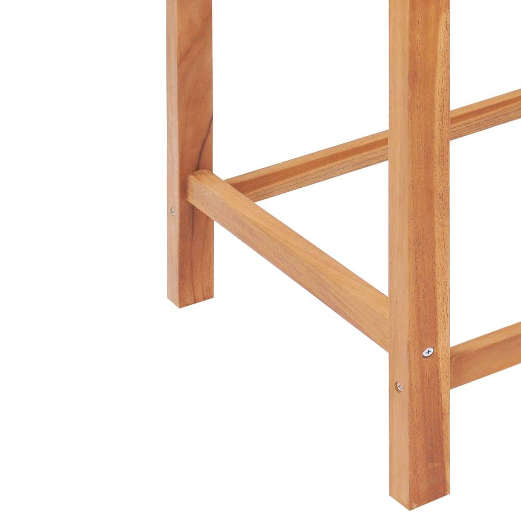 Vidaxl - Ensemble de bar 3 pcs Bois de teck solide vidaXL 44671 - Imagen 6