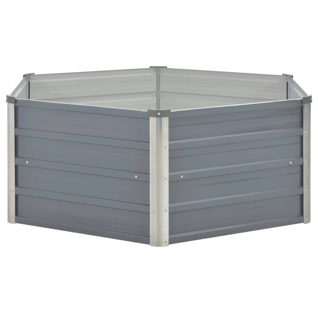 Prolenta Premium - Jardinière acier gris 129 x 129 x 45 cm - Prolenta premium p324.9 - Image 3