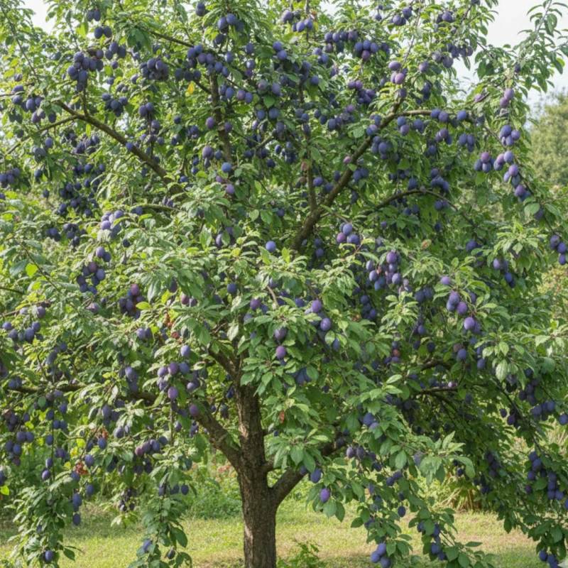 Prunier Quetsche d'Alsace - Bon rendement - Pot de 10L - Gobelet 2 ans - 120/150 cm - De 3,00 m à 5,00 m - Imagen 4
