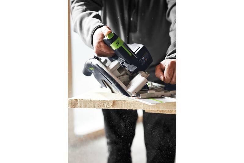 Festool - Scie circulaire à capot basculant sans fil HKC 55 EB-Basic-5,0 - FESTOOL - avec 1 batterie 18V 5.0Ah - Systainer - 577034 - Imagen 5