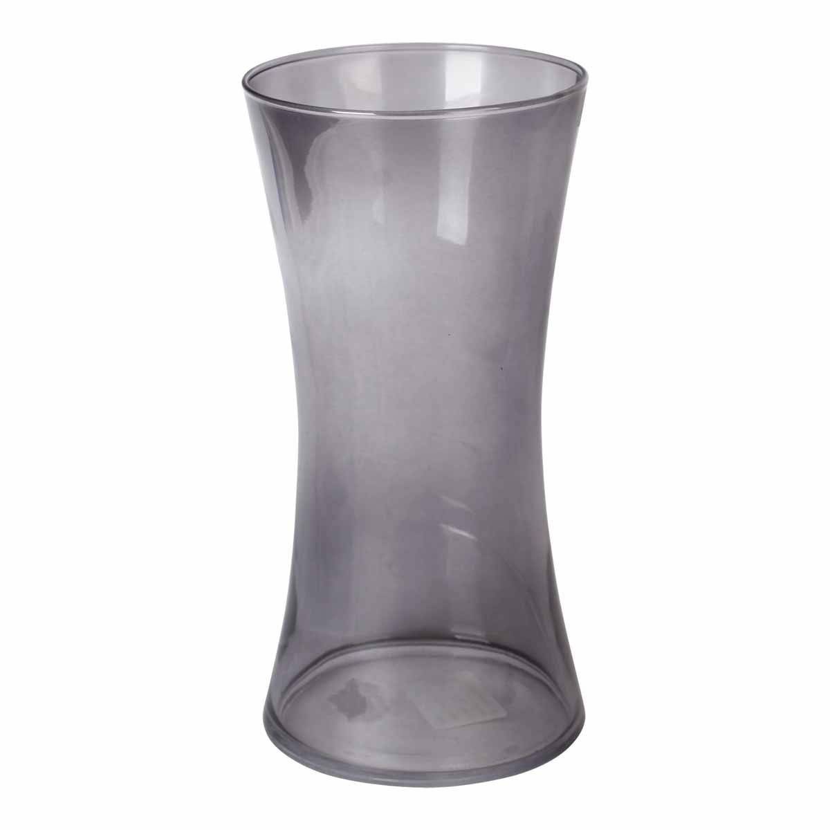 Vase Déco en Verre "Cintré" 25cm Gris