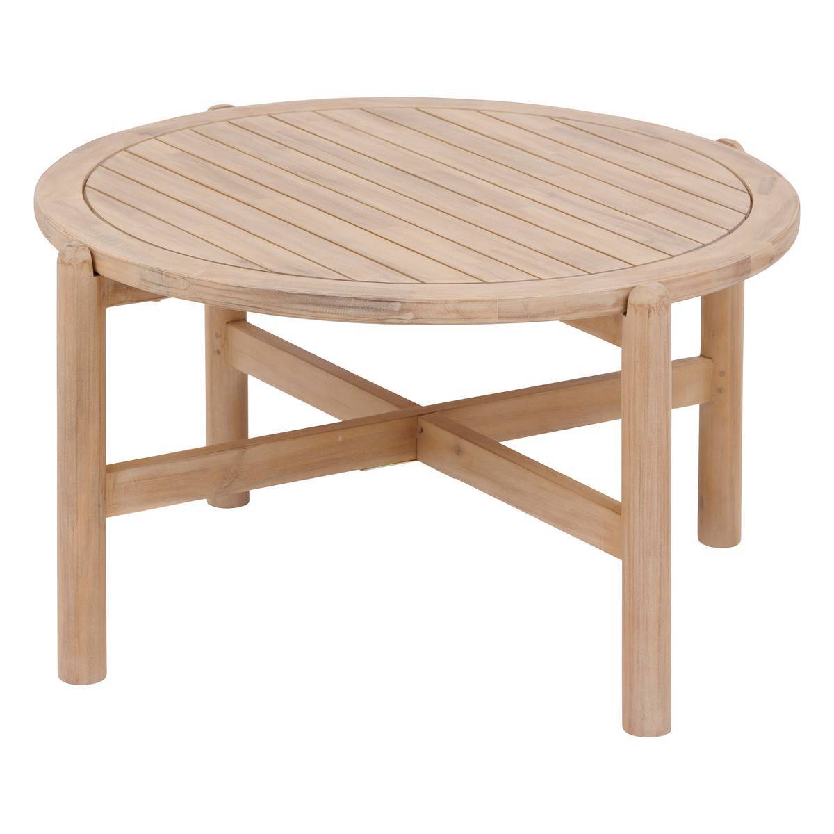 Hesperide - Table basse de jardin ronde "Deona" 80x48cm en acacia Hespéride - Image 1