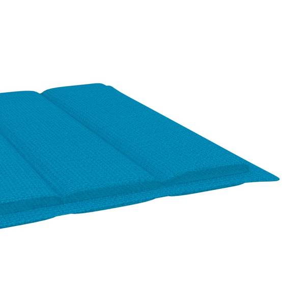 Chaise longue | Transat | Bain de soleil de jardin avec coussin Bois d'acacia solide - Image 10
