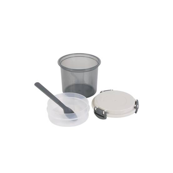 Cook Concept - Boîte de Repas & Cuillère "Lunch Box" 60cl Gris - Image 1