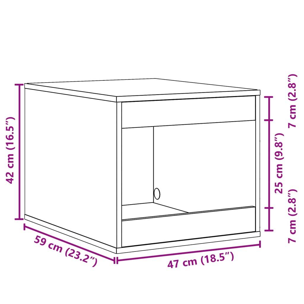 Chatiere bois gris  47 x 59 x 42 cm  - Prolenta premium p328.9 - Image 9