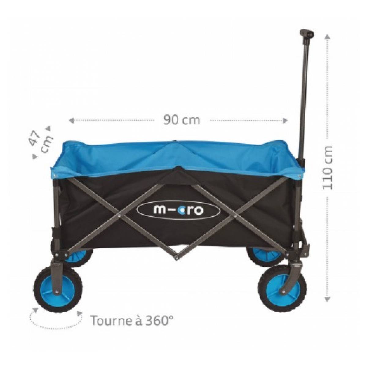 Chariot de Plage Micro Beach Wagon - Compact et Pratique - Image 5