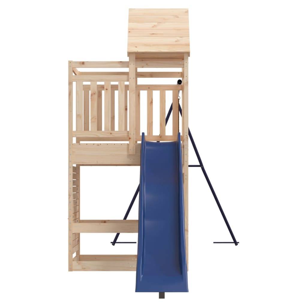 Helloshop26 - Aire de jeux d'extérieur balançoires toboggan portiques robuste jeux jardin 525 x 199 x 249 cm bois de pin massif - Imagen 5
