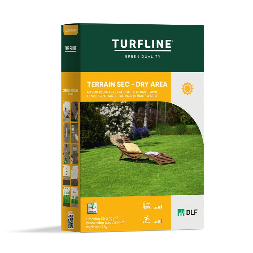 Gazon terrain sec TURFLINE Le sac de 7.5 kg - pour 180m²