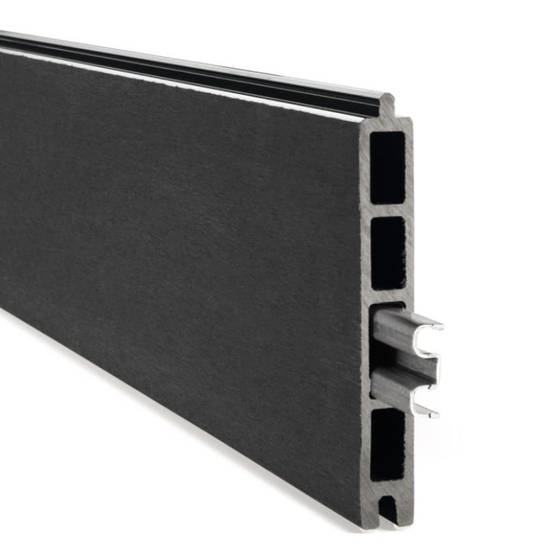 Kit clôture composite et aluminium sur platine L5.40m x H1m gris anthracite - Easy Clôture - Image 3
