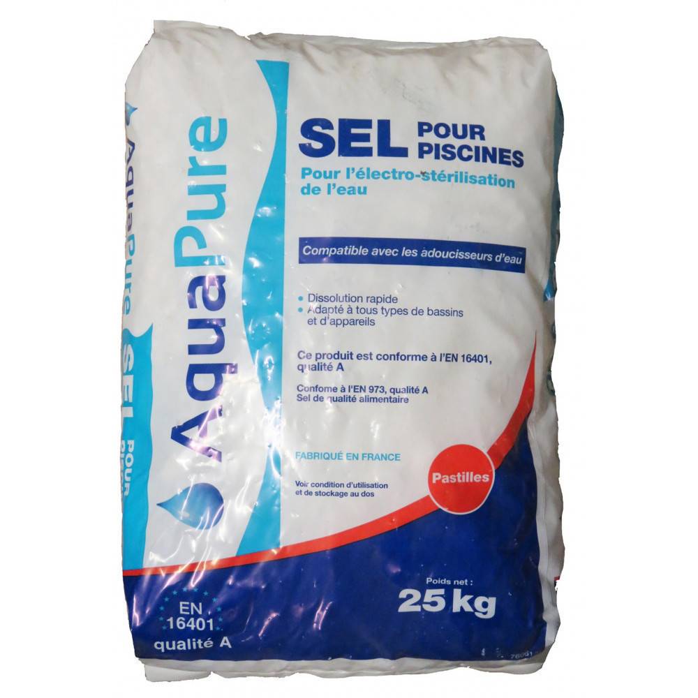 Sel pastilles en sac de 25 kg, sel piscine - Imagen 2