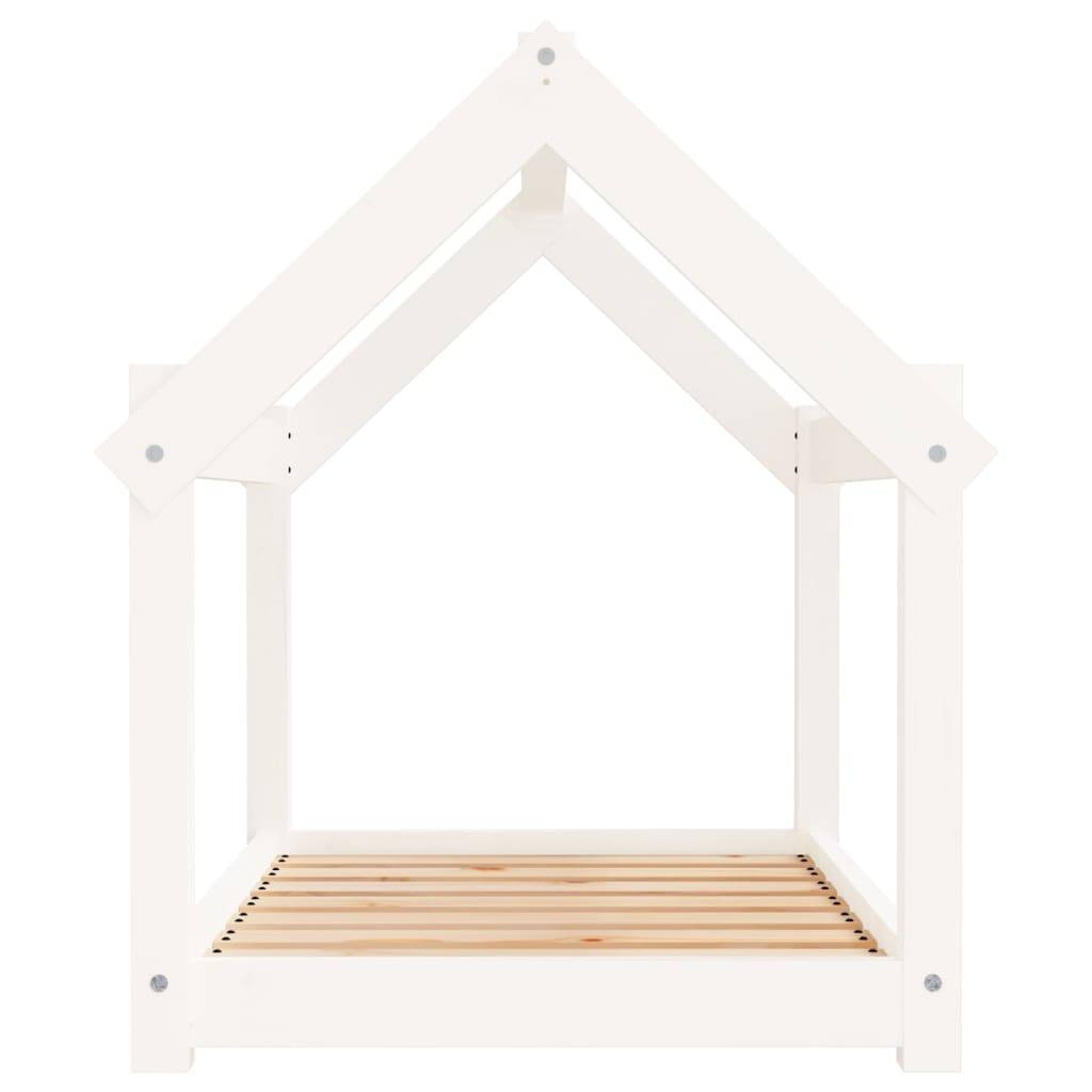Vidaxl - Lit pour chien Blanc 81x60x70 cm Bois de pin solide vidaXL 822208 - Imagen 5