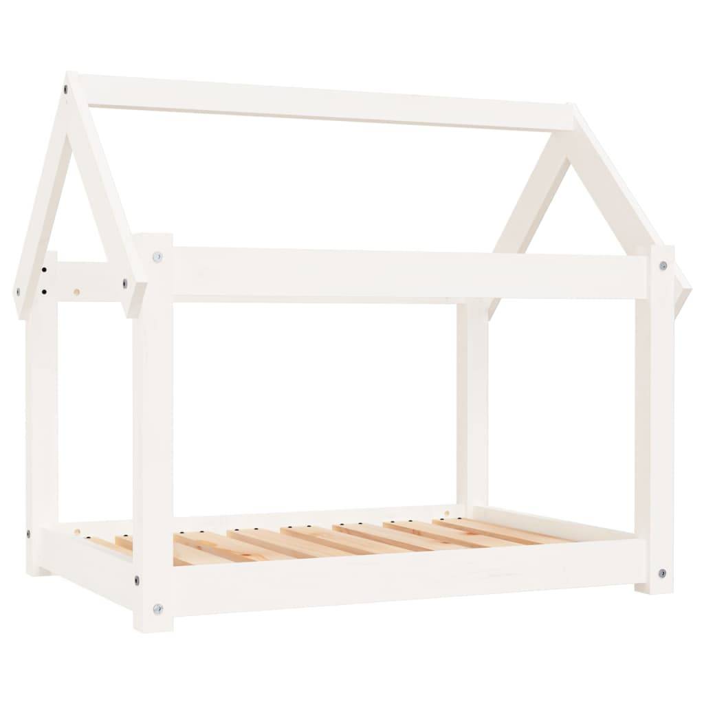 Vidaxl - Lit pour chien Blanc 81x60x70 cm Bois de pin solide vidaXL 822208 - Imagen 2