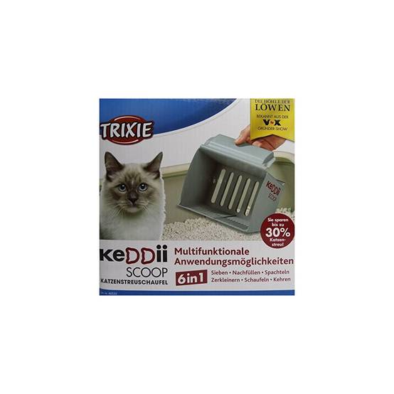 Trixie - Pelle à litière aggloméré. 6 en 1KeDDii scoop. grise. pour chat. - Imagen 8