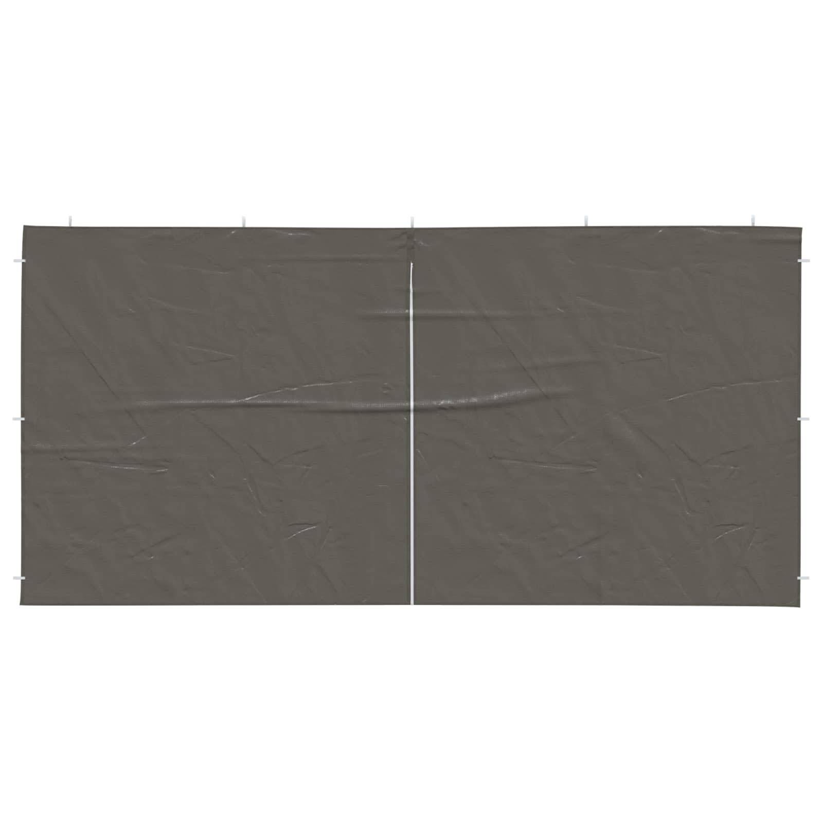 Murs de tente de fête PE et acier anthracite 400 x 195 cm - PANGIVO - Image 3