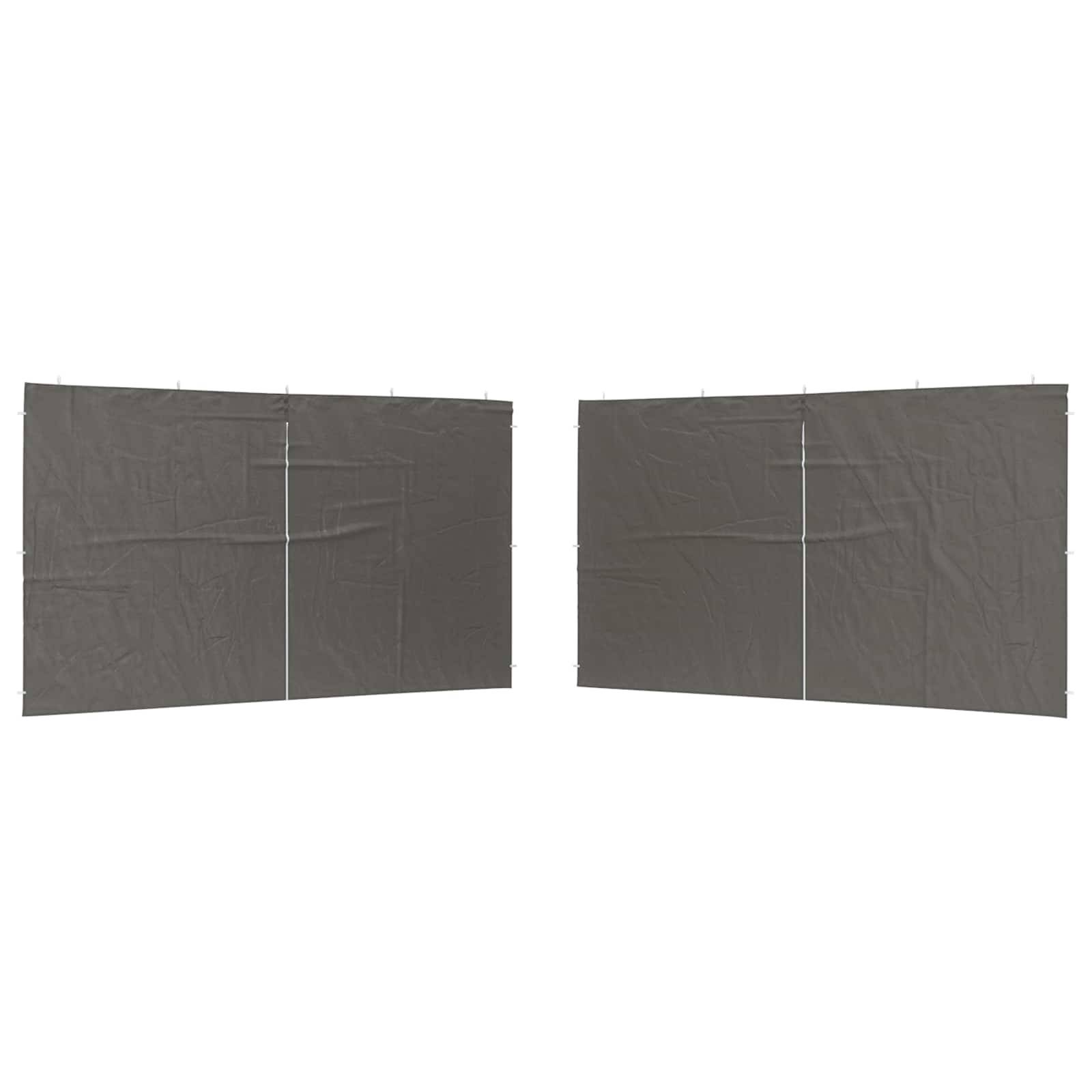 Murs de tente de fête PE et acier anthracite 400 x 195 cm - PANGIVO - Image 2