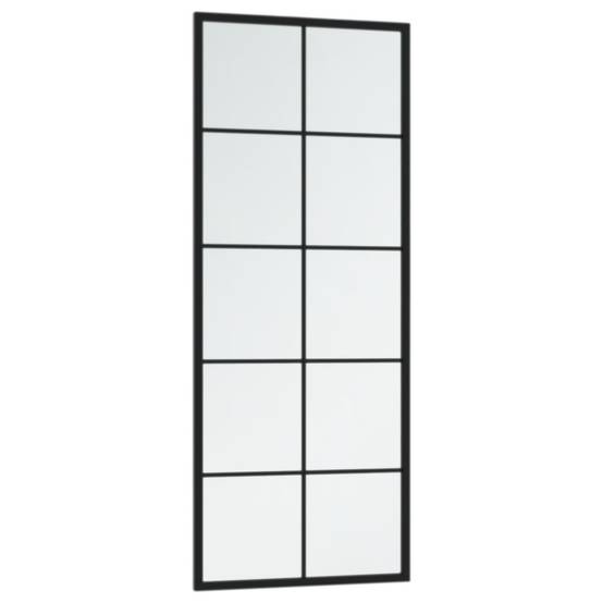 Maison Chic - Miroir mural - Miroir décoratif noir 100x40 cm métal - Image 4