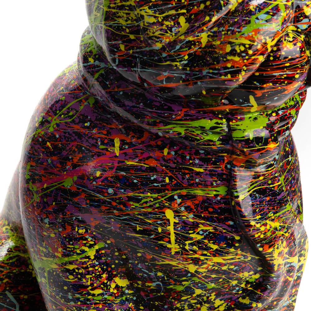 Amadeus - Bulldog cravate Splash noir moyen modèle - Image 2