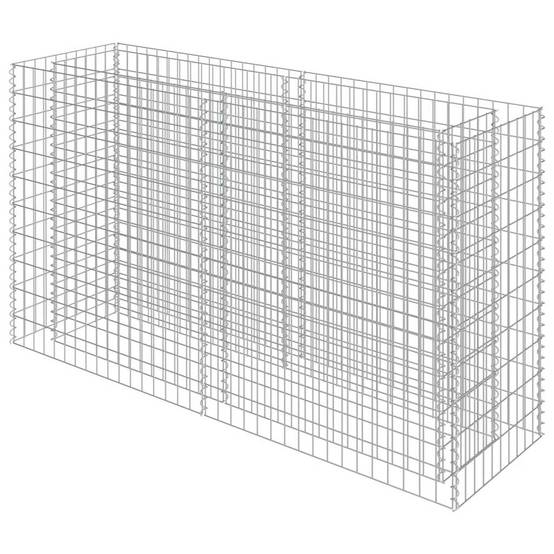 Vidaxl - Lit surélevé à gabion Acier galvanisé 180x50x100 cm vidaXL 143558 - Image 2