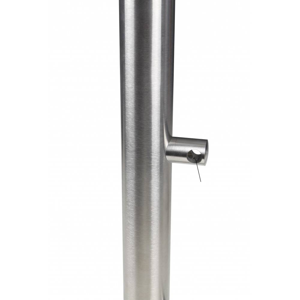 Decklinea - Poteau équipé fixation a plat pour garde corps inox - Imagen 3