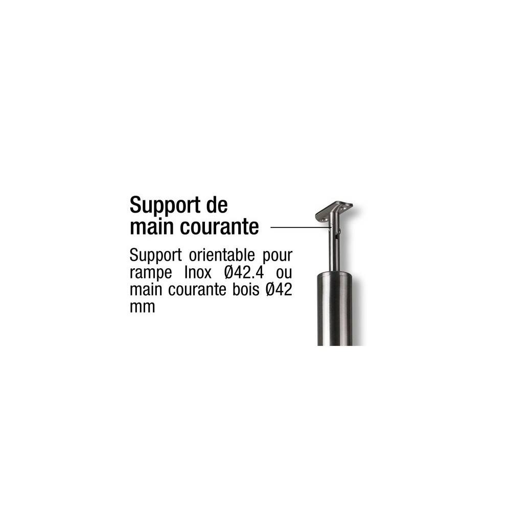 Decklinea - Poteau équipé fixation a plat pour garde corps inox - Imagen 7