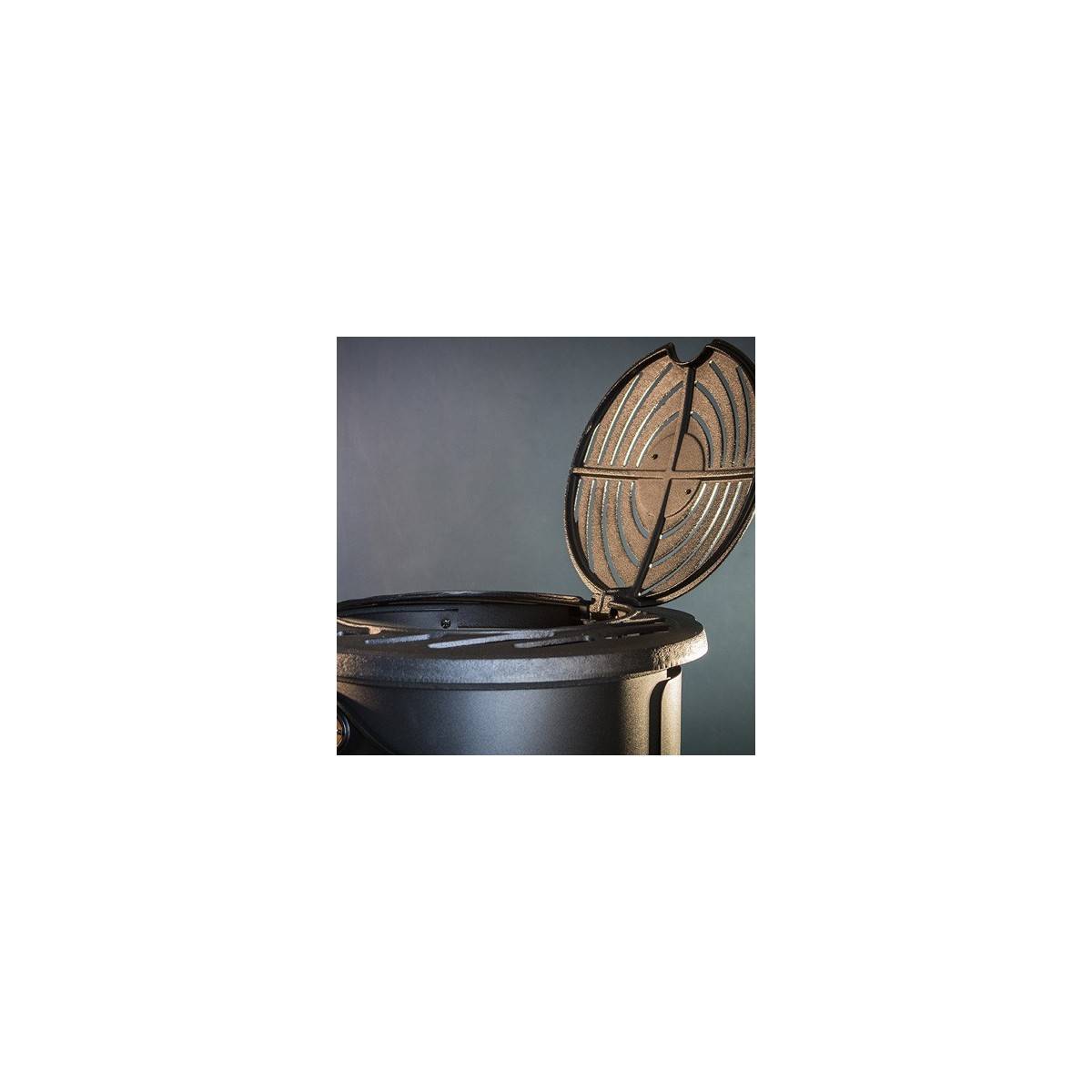 Pack de 2 Poêles à gaz Noir Provence en fonte 3,4KW Effet feu Chauffage d'appoint gaz sur roues - Imagen 10