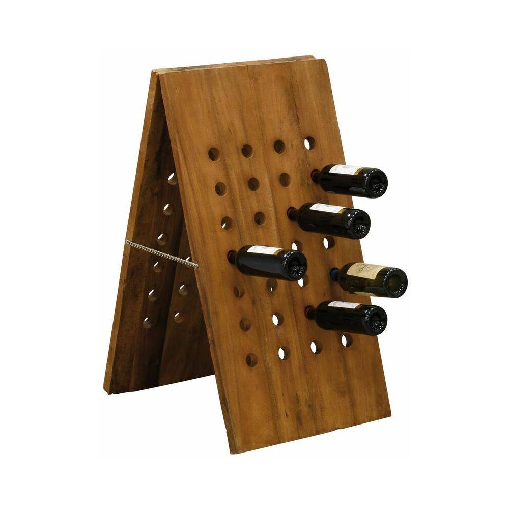 Aubry Gaspard - Grand porte-bouteilles en bois recyclé - Imagen 2