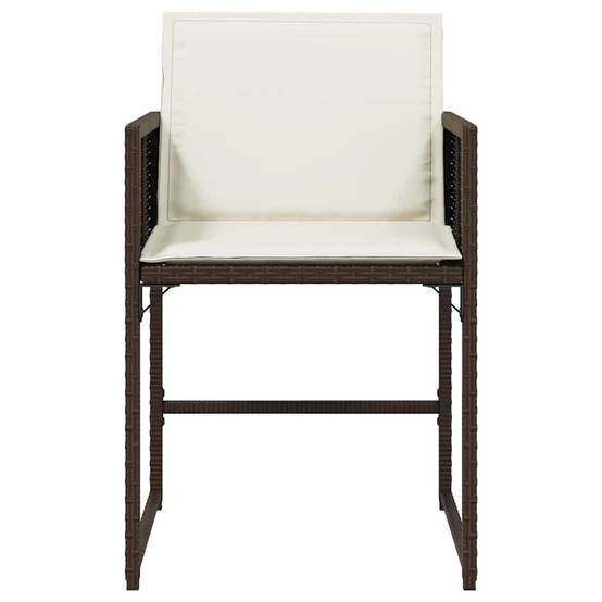 Chaise bois composite 4 places rotin marron 50,5 x 54 x 79 cm - Prolenta premium p3101.1 - Image 5