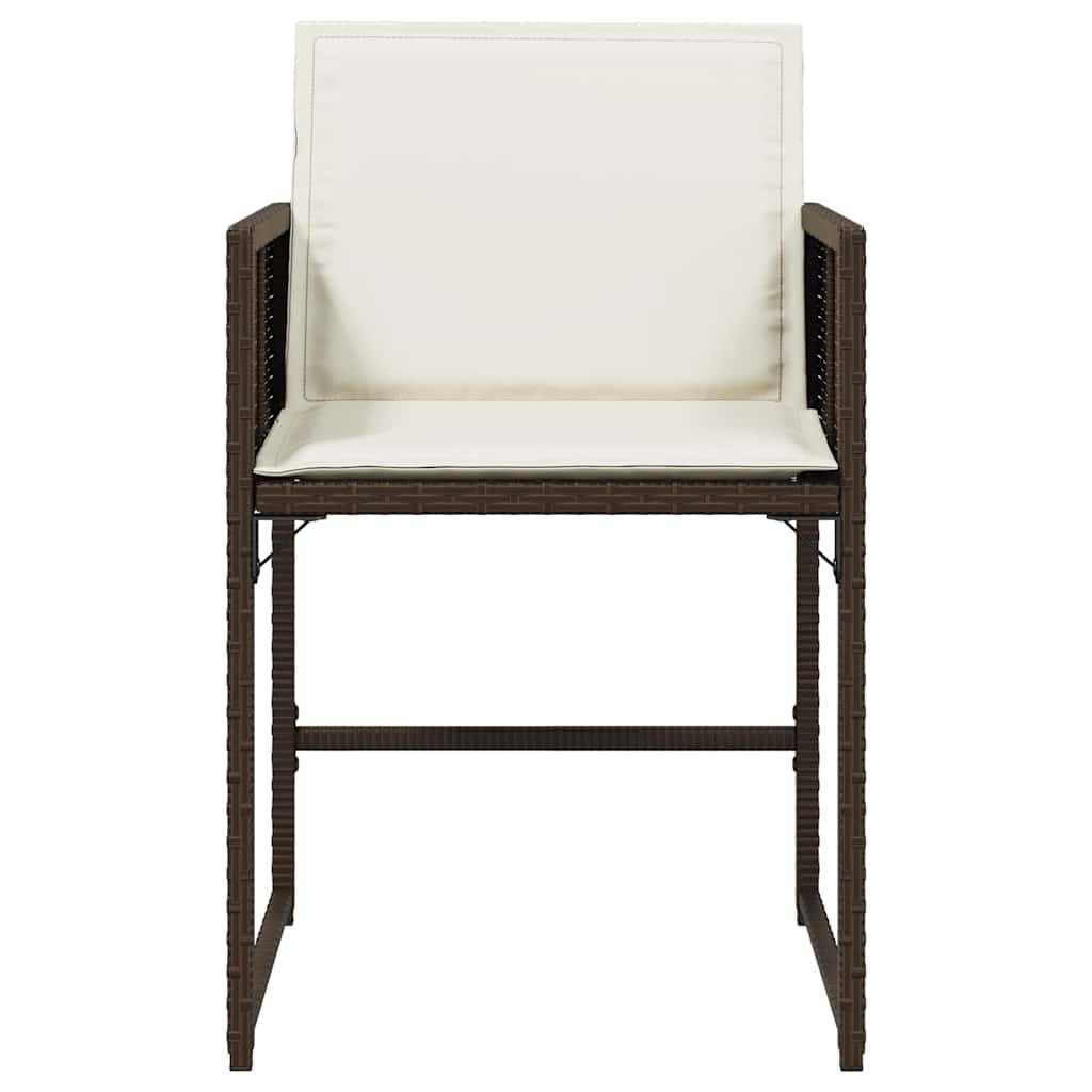 Chaise bois composite 4 places rotin marron  50,5 x 54 x 79 cm  - Prolenta premium  p3101.1 - Image 5