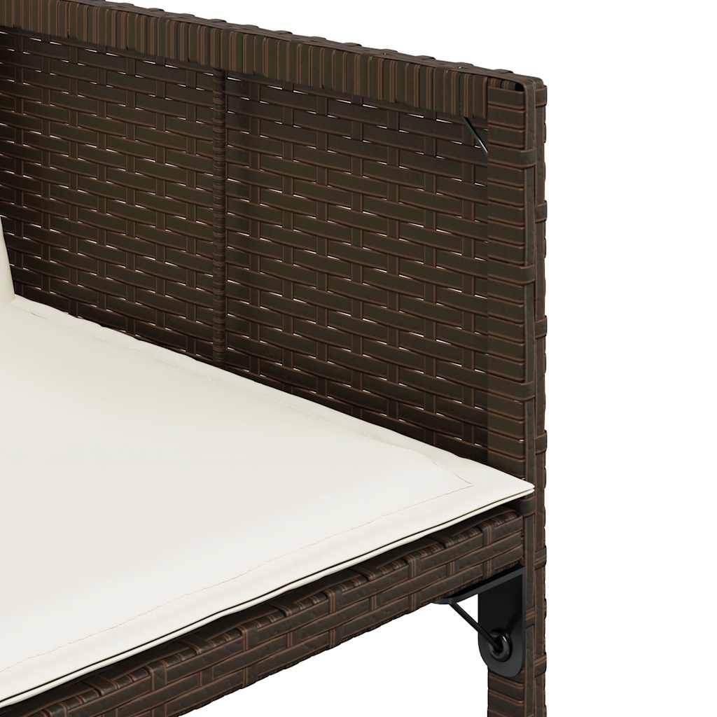 Chaise bois composite 4 places rotin marron  50,5 x 54 x 79 cm  - Prolenta premium  p3101.1 - Image 10