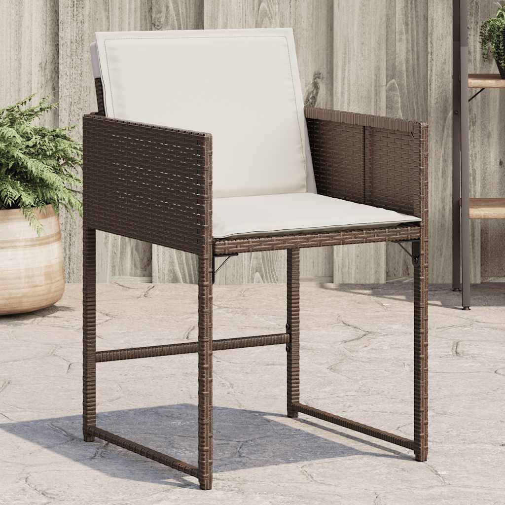 Chaise bois composite 4 places rotin marron  50,5 x 54 x 79 cm  - Prolenta premium  p3101.1 - Image 2