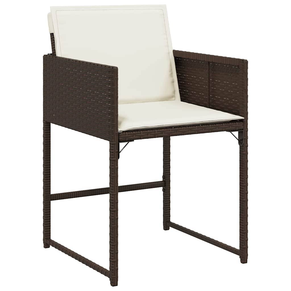 Chaise bois composite 4 places rotin marron  50,5 x 54 x 79 cm  - Prolenta premium  p3101.1 - Image 4