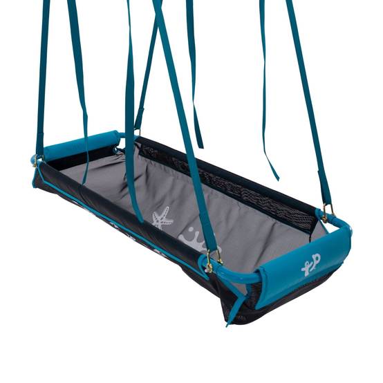 Bateau pirate avec collier pour poutre bois rond D10 cm noir et bleu - Image 2