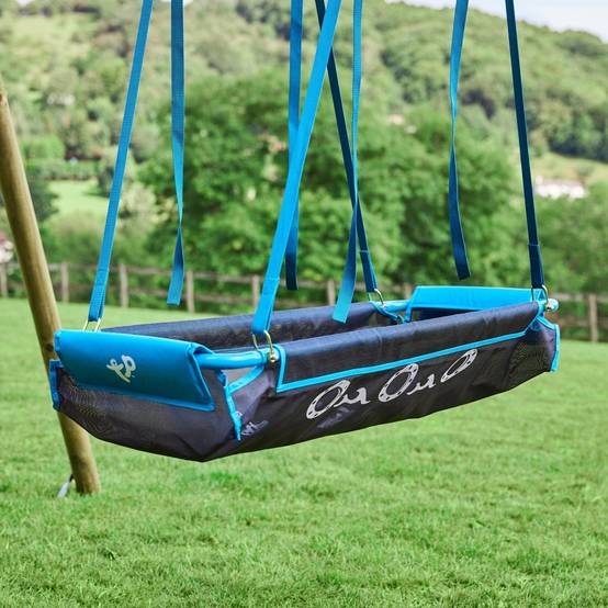 Bateau pirate avec collier pour poutre bois rond D10 cm noir et bleu - Image 4