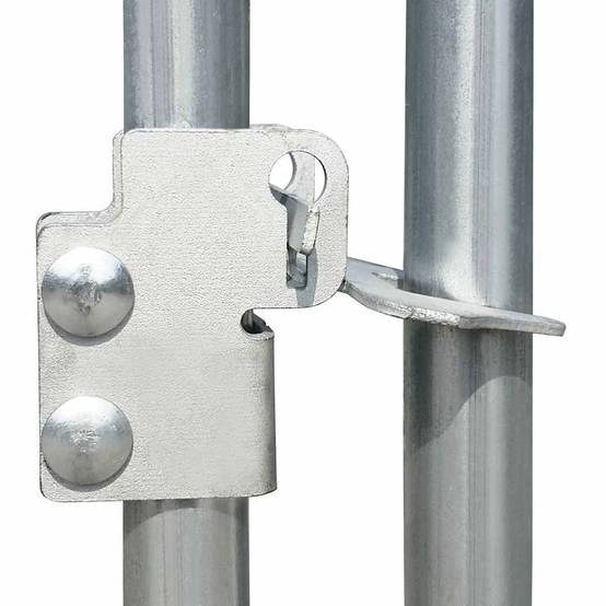 Enclos poulailler 8x2x2m acier galvanisé pour jardin extérieur Argenté – ComfortXL Outdoor Living - Image 4