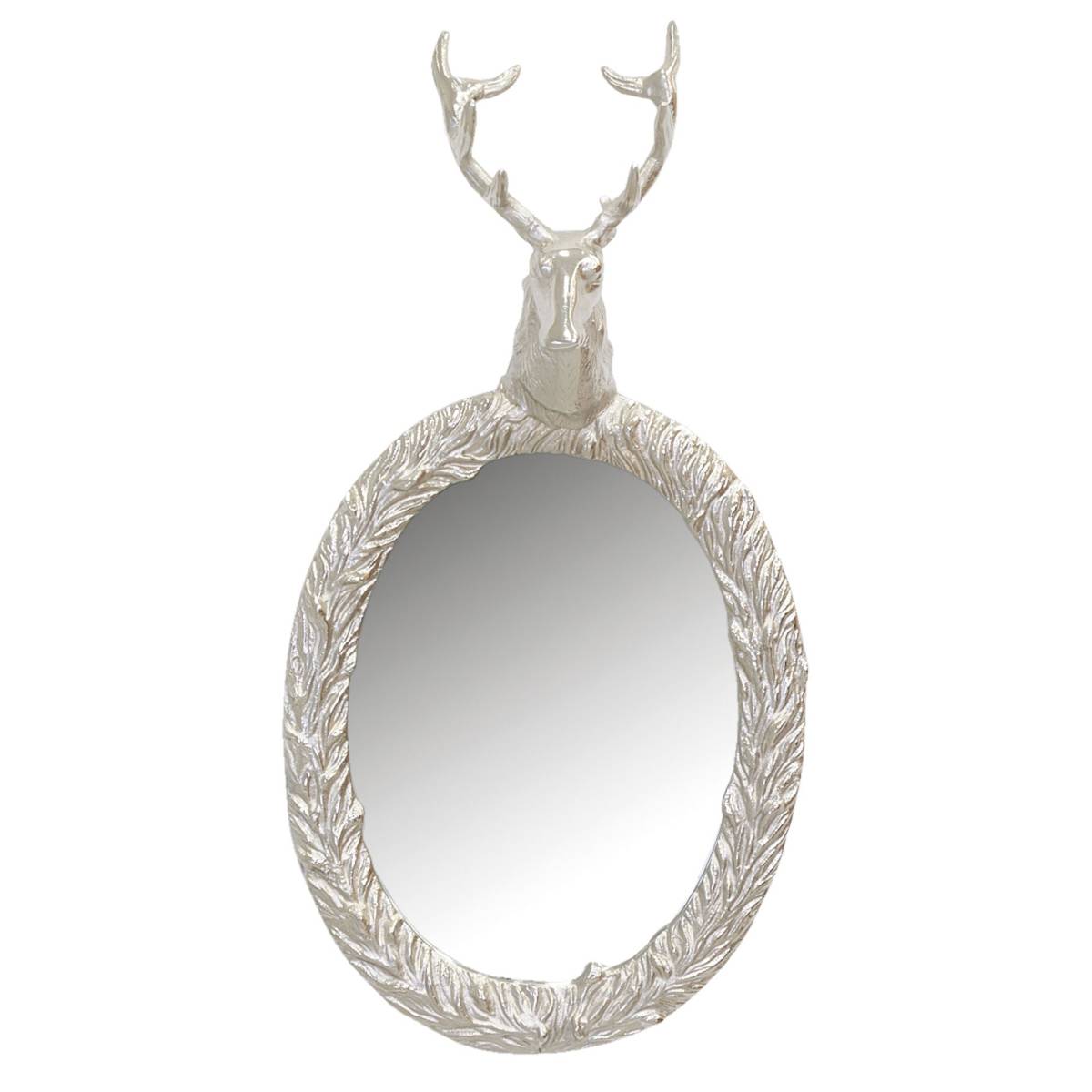 Aubry Gaspard - Grand miroir cerf en aluminium - Imagen 1