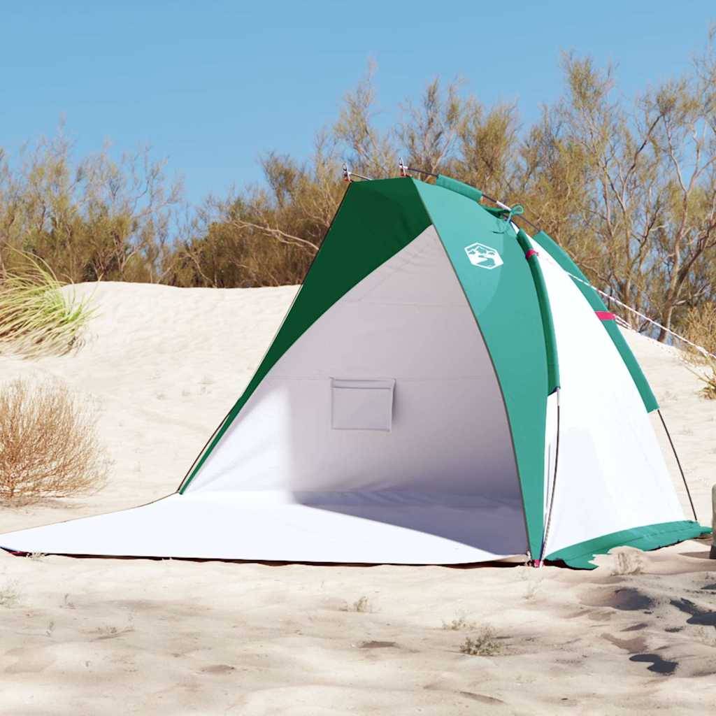 Abri de Plage Compact Polyester Anti-Pluie Tente Portable pour Couple ou Enfants Vert d'Eau – ComfortXL Outdoor Living - Imagen 1