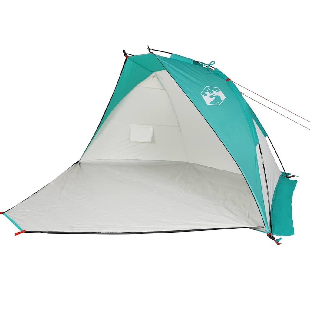 Abri de Plage Compact Polyester Anti-Pluie Tente Portable pour Couple ou Enfants Vert d'Eau – ComfortXL Outdoor Living - Imagen 4
