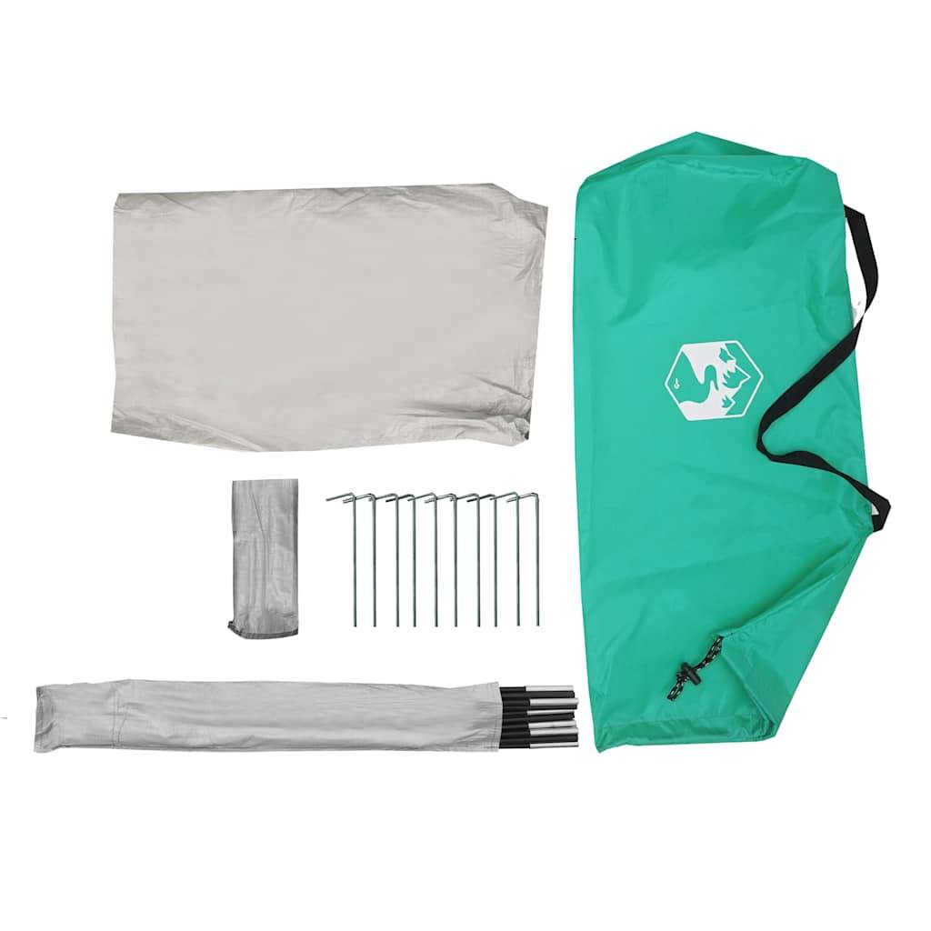 Abri de Plage Compact Polyester Anti-Pluie Tente Portable pour Couple ou Enfants Vert d'Eau – ComfortXL Outdoor Living - Imagen 6