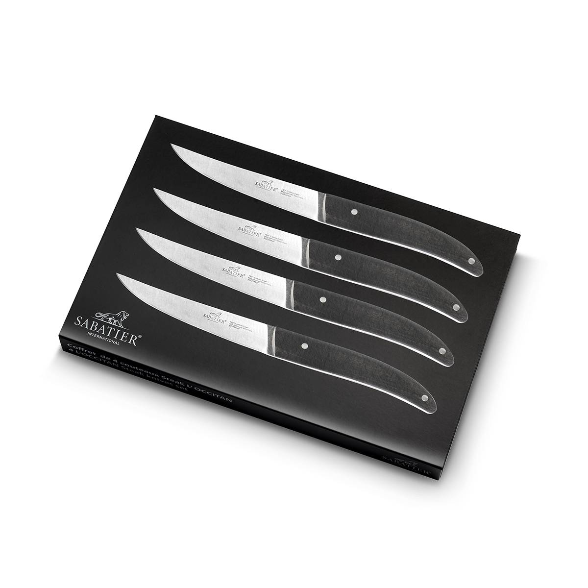 Coffret 4 couteaux à steak 11,5cm bois 901080 Lion Sabatier - Imagen 1