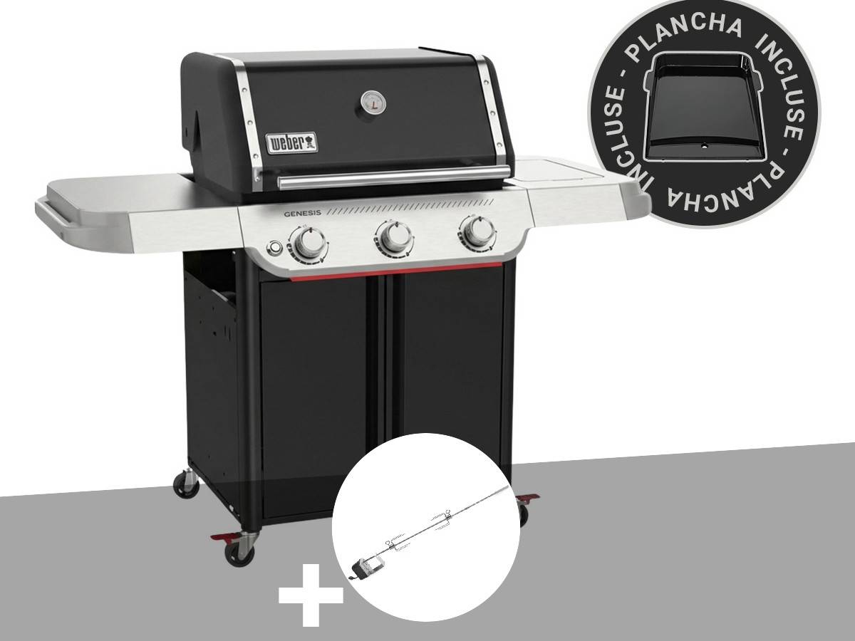 Weber - Barbecue à gaz Genesis E-315W Plancha + Rôtissoire - Weber - Image 1