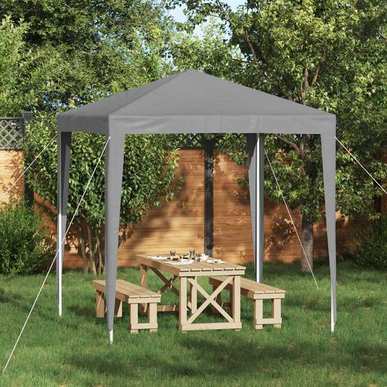 ComfortXL - Tente de réception pliable acier extérieur protection UV 200x200cm gris clair - ComfortXL Outdoor Living - Image 1