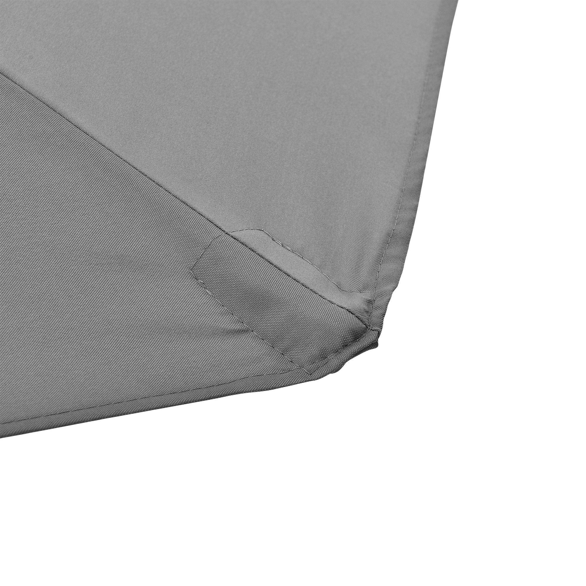 Helloshop26 - Demi parasol de terrasse balcon polyester 300 cm gris - Imagen 5