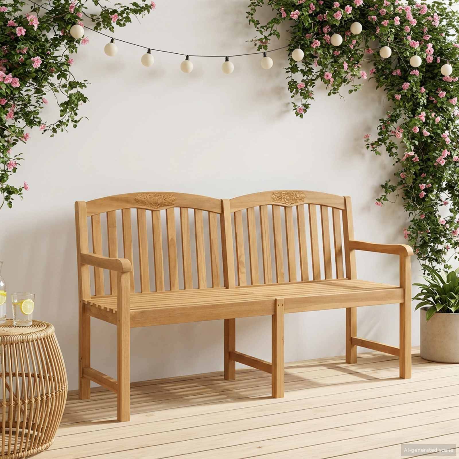 PANGIVO - Banc de jardin bois de teck naturel 179.5 x 61 x 90 cm - PANGIVO - Image 1