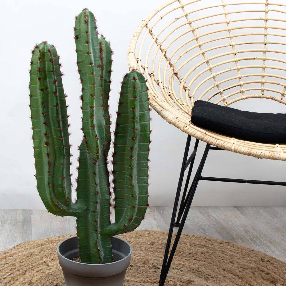 Ligne Deco - Cactus artificiel 4 branches en pot 70 cm Ligne Deco - Imagen 3