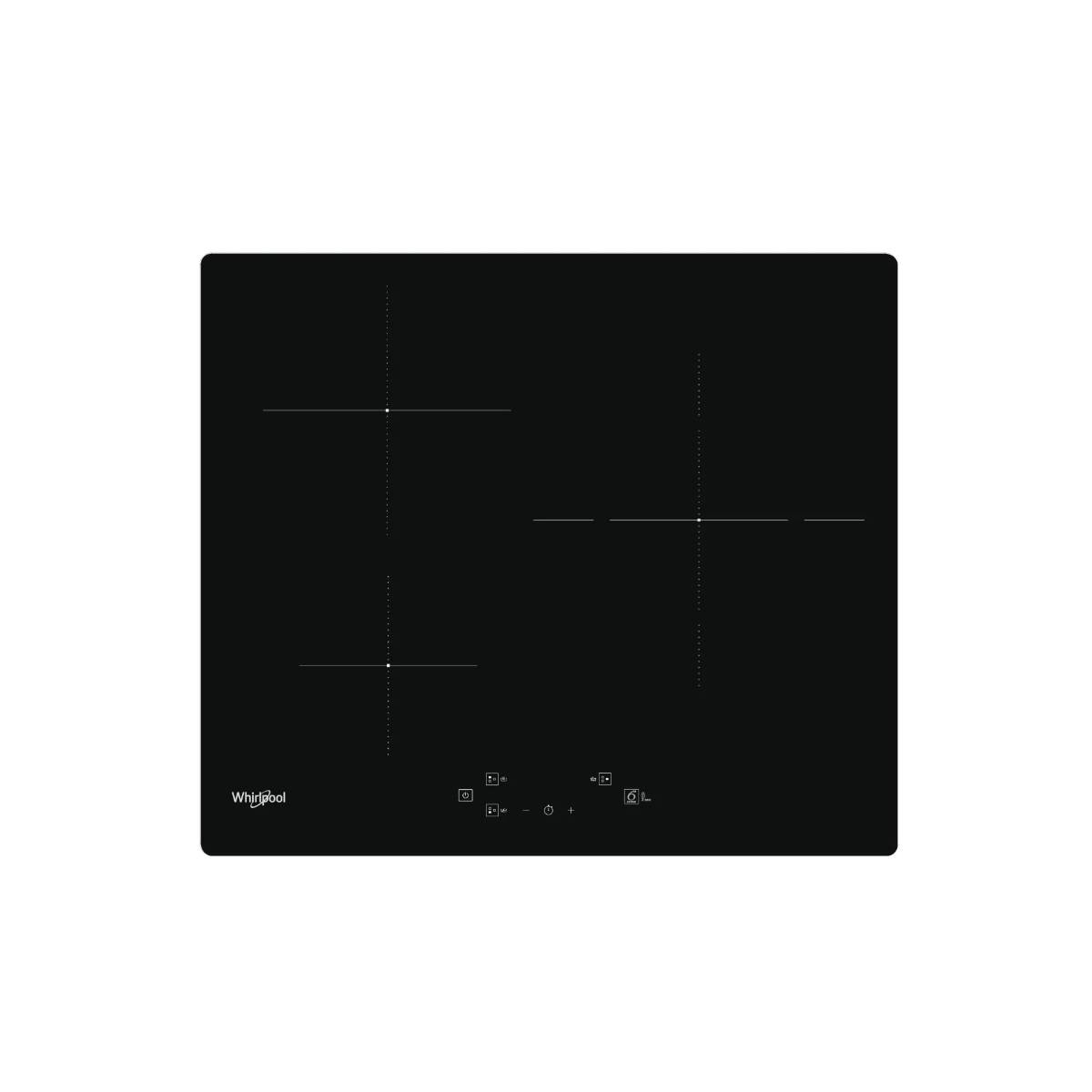 Table de cuisson à induction 60cm 3 feux 7200w noir WSQ3860NE Whirlpool