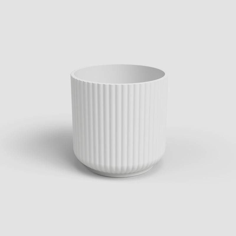 Artevasi - Cache-pot Luna Céramique Blanc Ø 12 cm H. 11 cm - ARTEVASI
