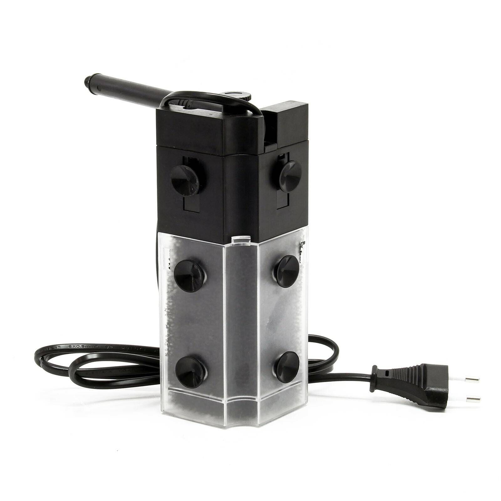Helloshop26 - Pompe interne d'aquarium filtre d'angle 450 litres par heure 3 watts nano - Imagen 2